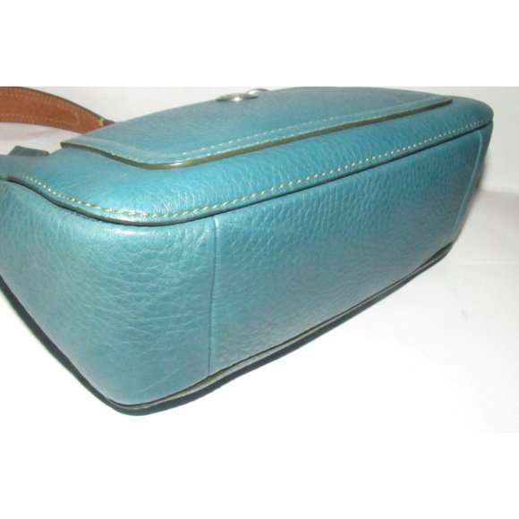 Coach 'Chelsea' Hobo Teal Buttery Soft Leather Chrome Accents - Picture 14 of 16